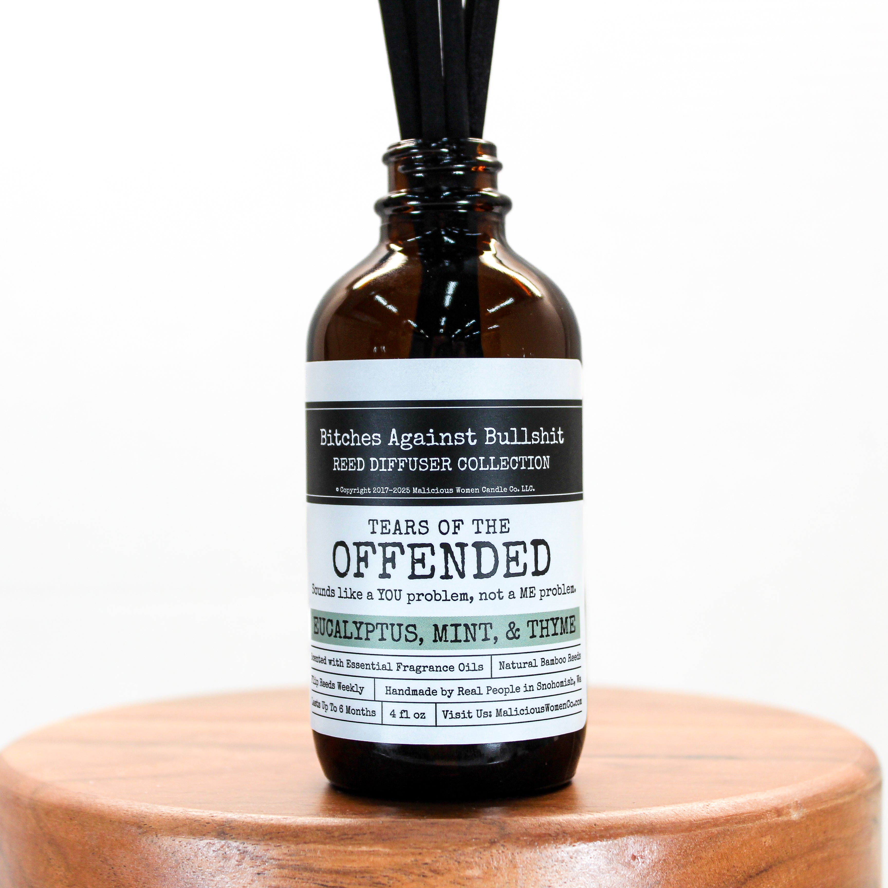 Diffuse It! 4 oz Reed Diffuser - Gift Boxed - Malicious Women Co. - Reed Diffuser